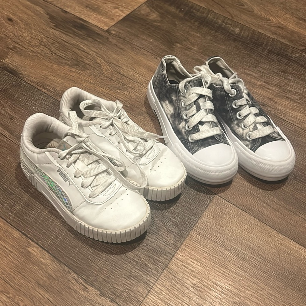 2 pair size 13 shoes puma and wonder nation